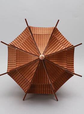 现新M6W84R5R中式创摆古建筑八角凉意代亭家居客厅玄关软装饰品电