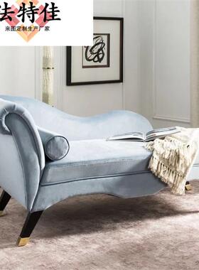美轻奢意式后现代贵小户型客厅单人位式躺懒人妃76265沙发椅卧室