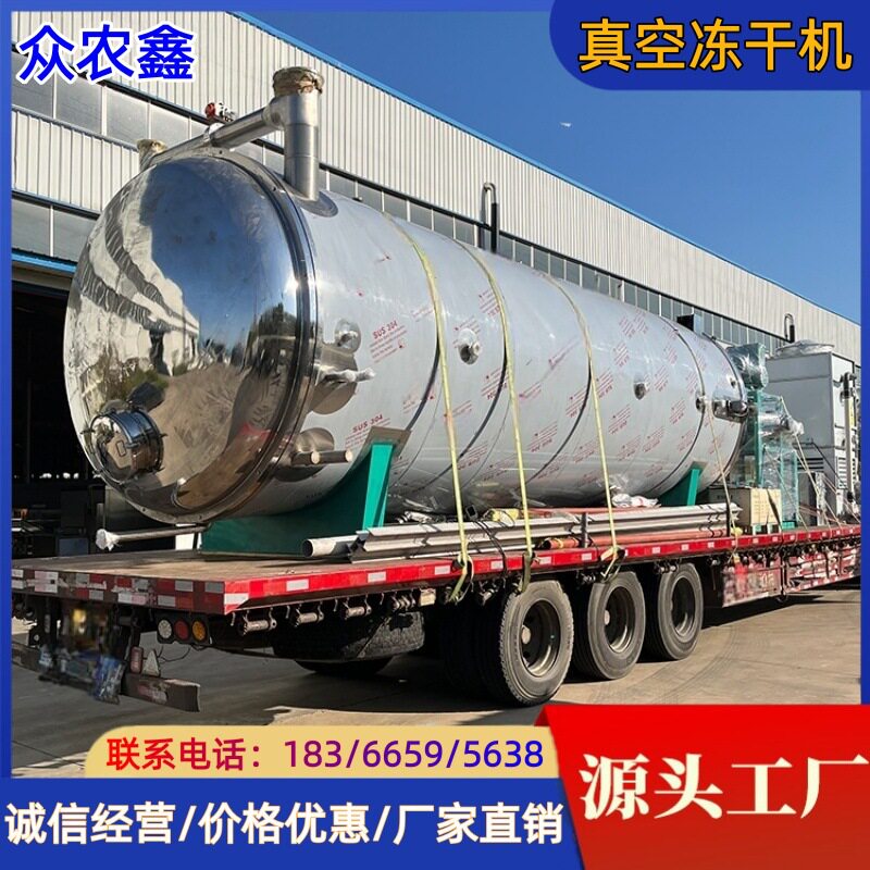 大型水果草莓青桔冻干机果蔬干真空冷冻干燥设备蘑菇冻干机器