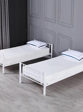 ste3黑色elb厚ubnked加学生床员工宿舍铁艺床架工地上床下铁爬梯