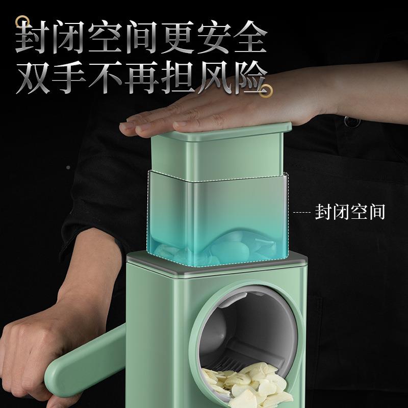 菜器手摇切切丝切片器大容量柠檬旋JF暴风切筒转刨碎丝捣器暴风滚