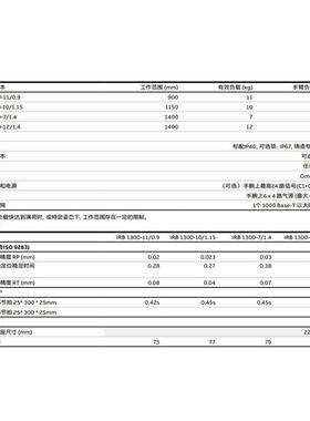 六轴工业分机器人RB1300-11KWS/0.9搬配运拣抛光装I检测机械手臂