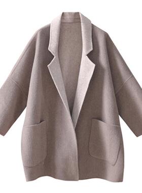 苏力羊驼羊绒面料双呢面双色阿尔巴卡双面布料ZDM羊驼毛混纺羊绒