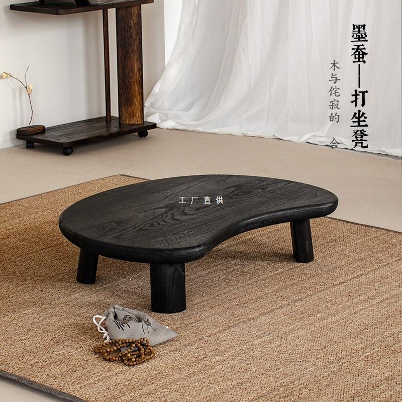 实木禅凳矮凳榻榻米飘窗茶桌静坐禅修椅中式盘腿加大打坐椅子