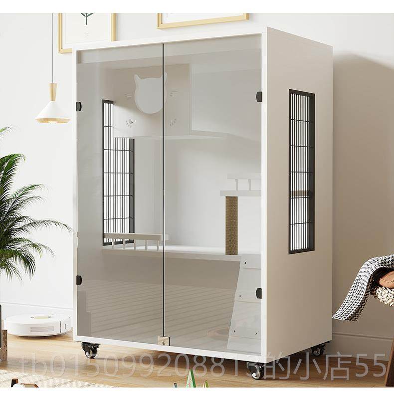 正品实防水钢子化玻用璃木猫别墅猫笼实猫窝床带猫爬架玻璃门笼猫,宠物/宠物食品及用品,猫笼子/猫别墅,淘宝优惠券,粉丝福利购,淘宝优惠卷