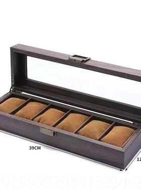 正品新款花梨木纹手a表收盒 手表首饰收藏盒子手链展示 wtch b纳o