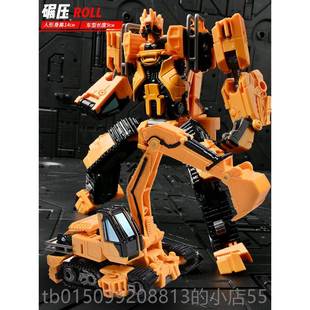 正品黑曼巴电变形合影金碾压铁臂大汽力版神金刚车拼装机器人男童