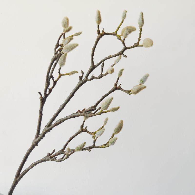 仿真玉兰枝枯枝装饰摆件花艺中式美式北欧古典花瓶插花意境美