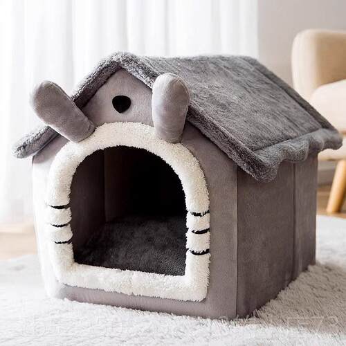 高档猫窝冬季保封闭房暖子型猫屋四季用通网红猫咪垫子小型犬狗式