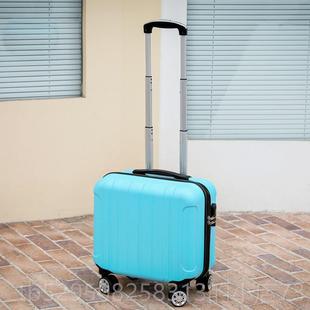 高档18寸男小型轻密码箱便子万向轮拉杆箱皮旅行箱小号登16出差机