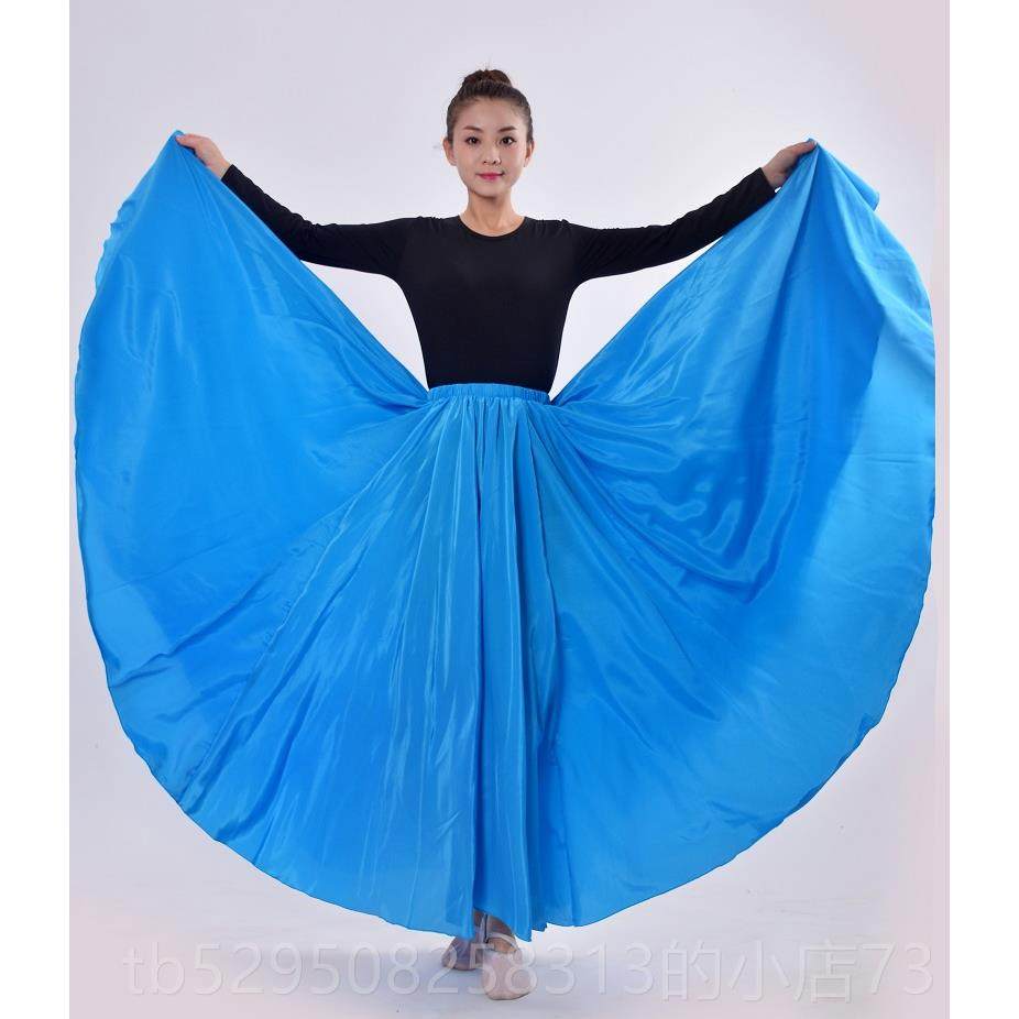 高档少儿童维舞出练习藏裙彝族族舞练习裙子演服装新疆舞蹈裙大族