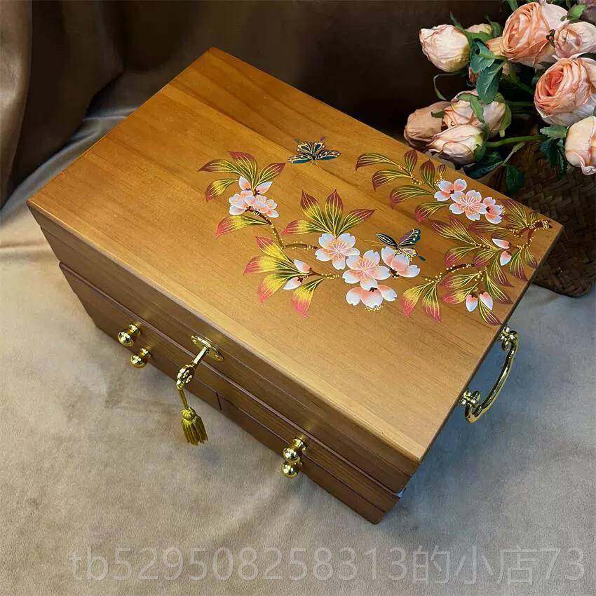 高档木首饰盒实木质纳复古盒风带锁公主中式珠宝盒首饰收结婚生日,饰品/流行首饰/时尚饰品新,首饰盒,淘宝优惠券,粉丝福利购,淘宝优惠卷