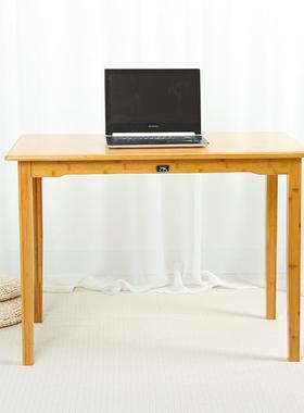 zzm-00888V实楠竹小桌子简家写约用餐桌吃饭桌木长方形台式电脑桌