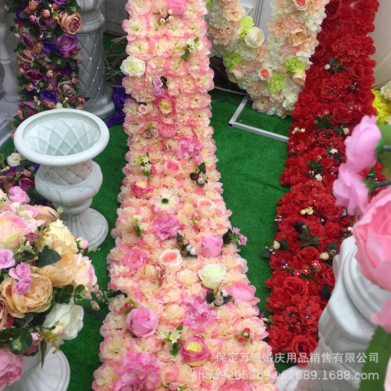 婚庆签到摆尾婚婚庆拖尾舞台装饰摆件区婚庆道具庆WPY路引花花艺