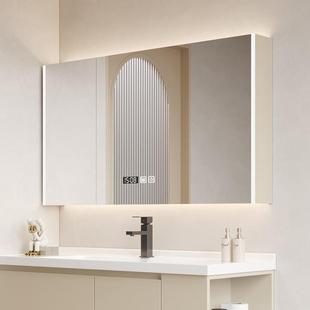 柜智能室镜挂墙式 带灯防雾卫生间镜置子浴物架671单独收纳一体柜