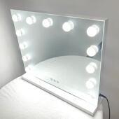 led球灯化光妆镜梳妆镜网红69桌美颜补带灯梳妆镜子台式 面化台妆