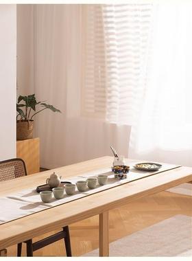 YYI纯实大室板茶桌新中式简约茶几家木用客书房办公厅大桌子泡茶