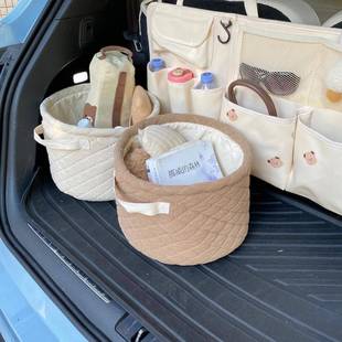 后载备箱收纳箱女生男车尾储箱物兜卡通后排398椅背多物功能置挂