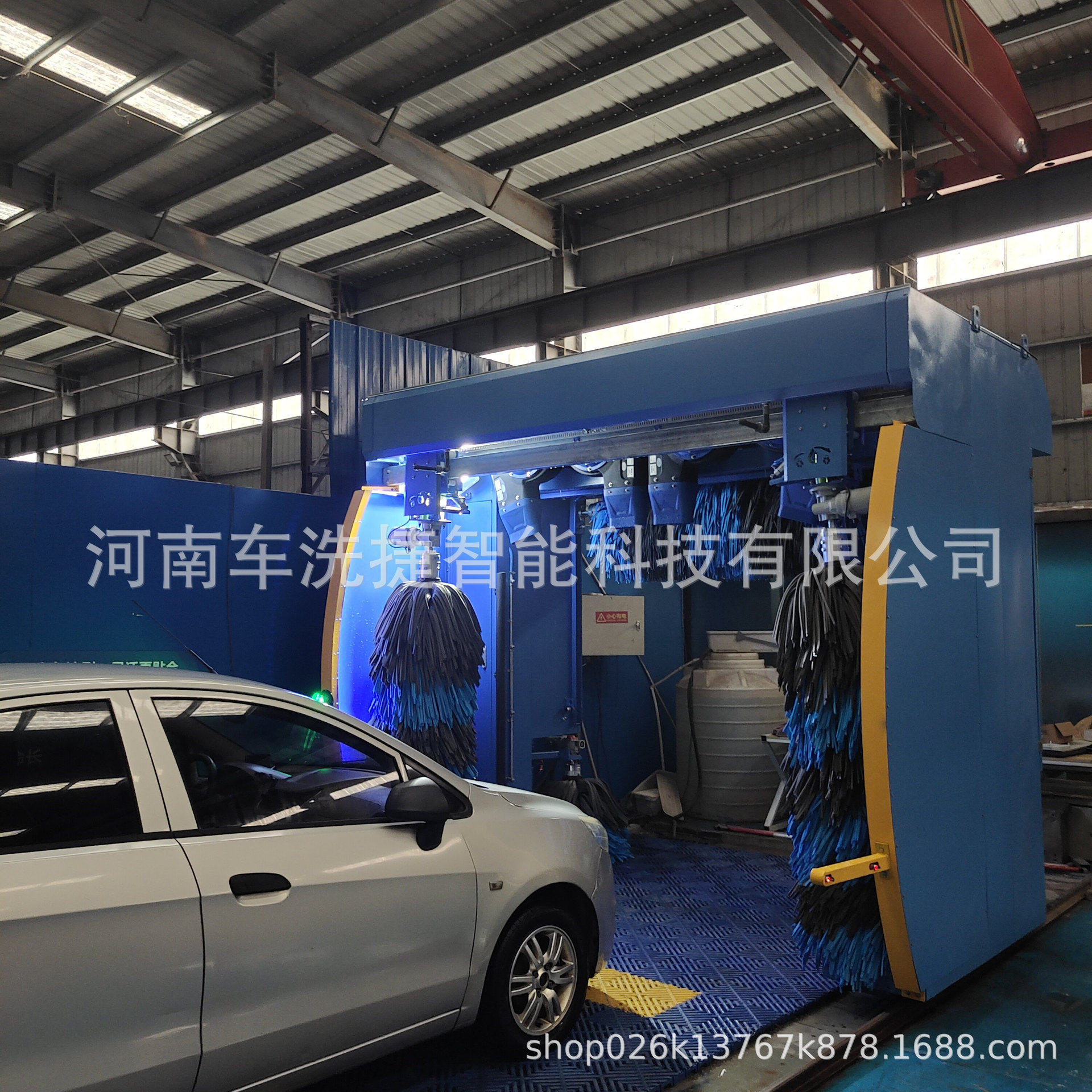 车洗捷自动洗车设备全自动流程一键操作高压泡沫冲洗风干一体化