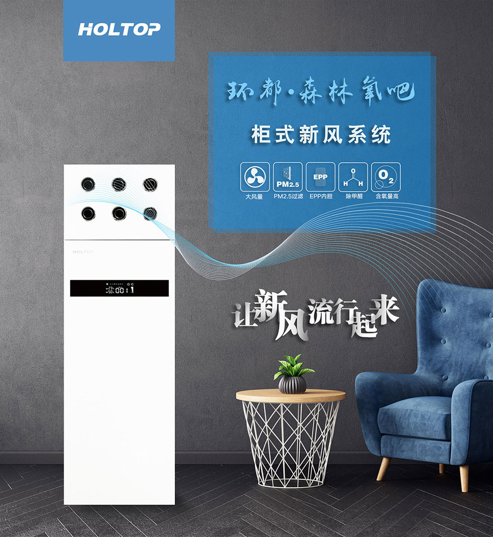 环都柜式管道新风防霾双向通风
