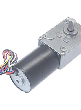 585840-36540-3650直流无刷涡轮蜗2杆刷减速电机12V无4V电机自锁
