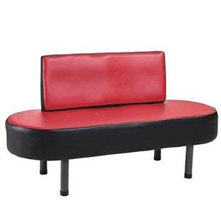 理发BX-62#店发廊排队等椅候简约皮艺沙沙发简条易长子三人休息发