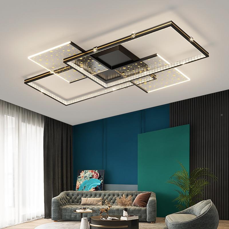 厅长方形客厅灯轻奢ML8851水晶灯具2502年新款大约主灯现代简吸顶