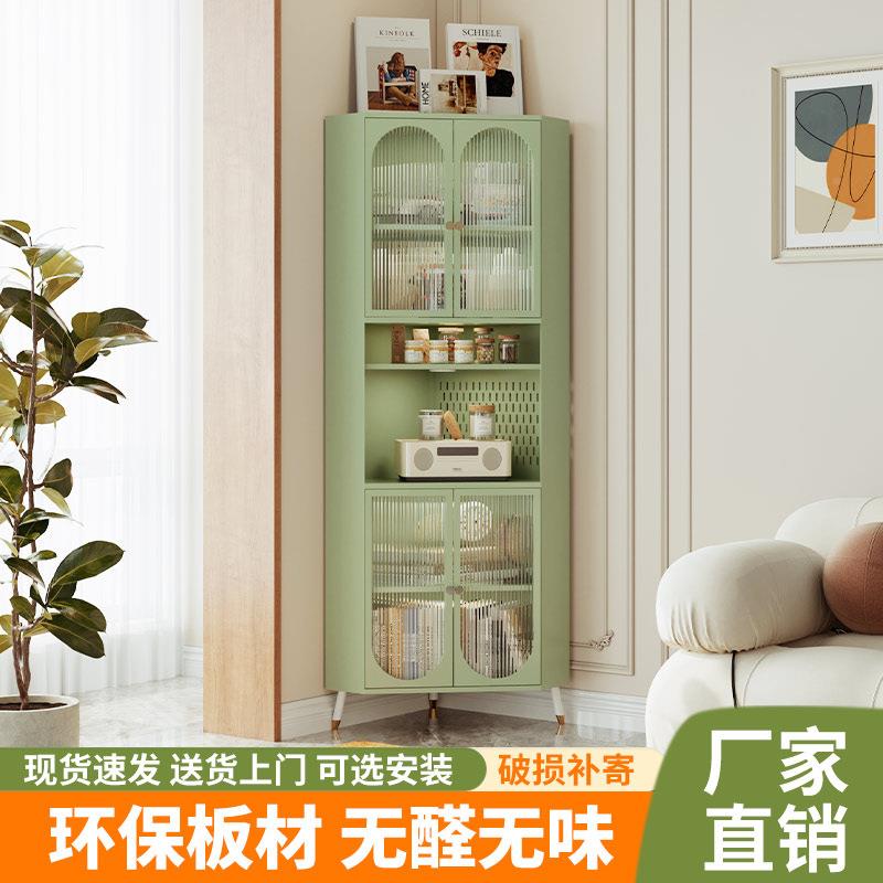 角柜转角HGS厨柜角柜客厅房靠墙置物柜三角形柜子g拐墙角铁皮收纳