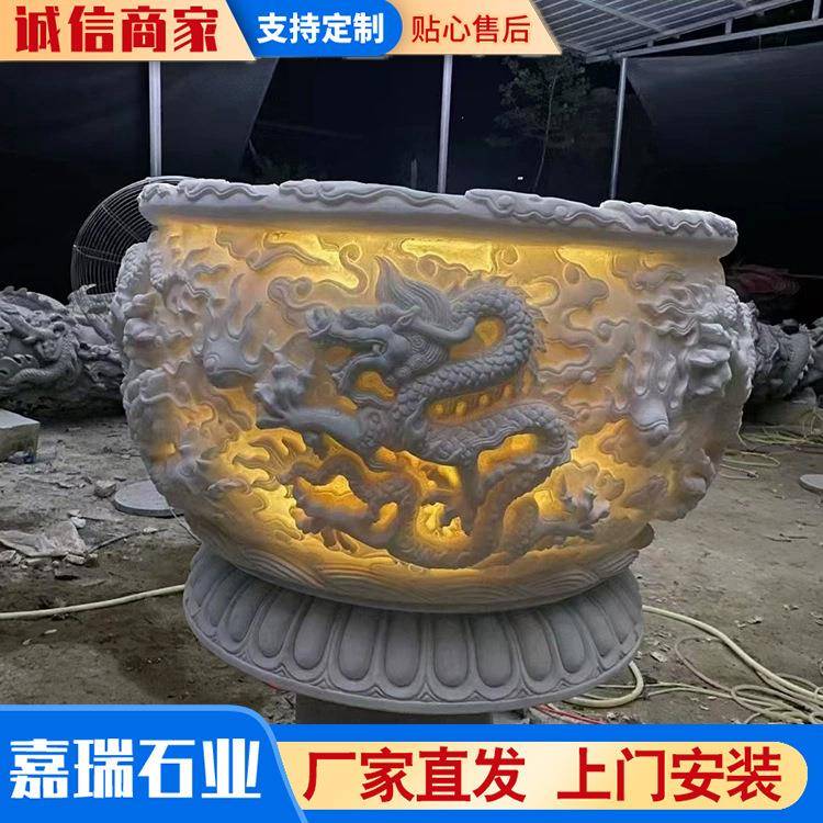 理青中石半圆石缸式园林别造景石缸大石水缸墅庭院聚宝789797盆石