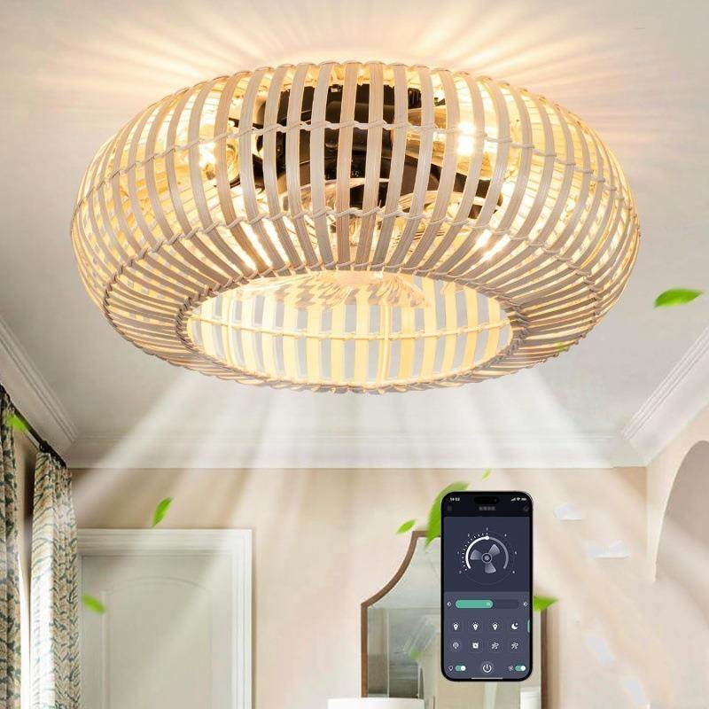 卧室吸顶扇灯编织美藤条竹编绳扇灯式复古餐厅75客厅书吊房吊灯,家装灯饰光源,风扇灯,淘宝优惠券,粉丝福利购,淘宝优惠卷