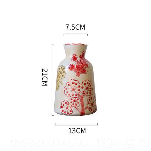 高档田代园陶瓷花瓶手绘鸟术花瓶现轻奢插花艺花器客花厅摆件