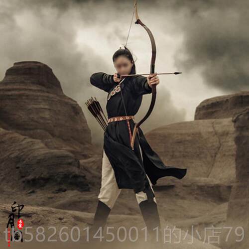 高档视装新款棉武侠女古装汉服女古麻装刺客装影楼主题侠写真演影