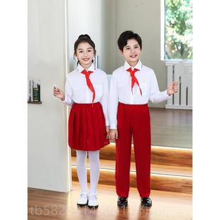 高档一儿童风女大合唱表演服演出服男童校服学院六套装幼小学生运