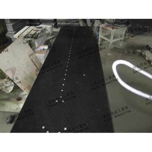 1500x1000大理石测量平台面厚200带平板支架总高600mm不易变形