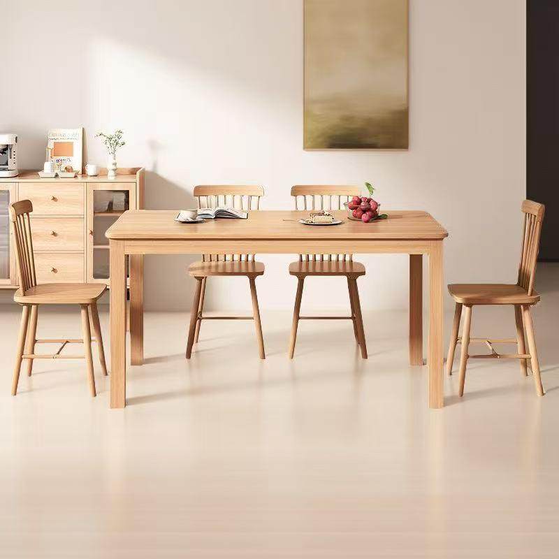 北欧全实木餐桌家用小户型餐桌椅组合4人6人原木色长方形吃饭桌子,模玩/动漫/周边/娃圈三坑/桌游,模型制作工具/辅料耗材,淘宝优惠券,粉丝福利购,淘宝优惠卷