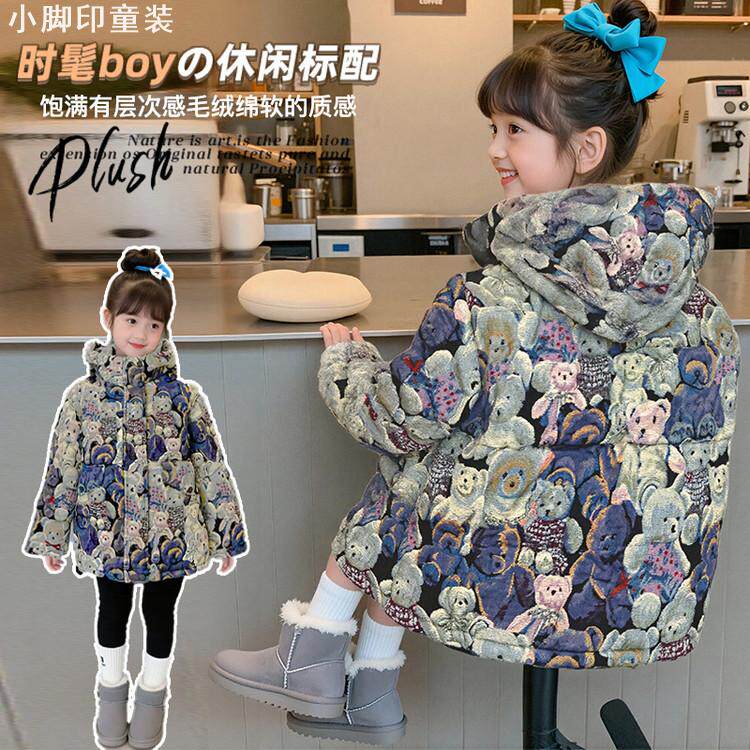 连帽不可拆卸女羽绒棉保暖棉袄时尚冬季棉服