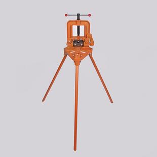 带脚压压力钳支架钳重型钳台虎钳龙门管道维修压管FSK力钳手动带