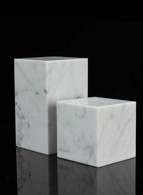 2种立体几何4造大饰理石摆台拍摄道具品展示台托F87T9HS5盘摆设桌