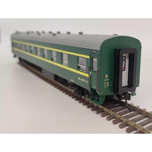 453MTC火车模型卧1R软座RZ22型客车W车厢绿皮车软HO/87带灯