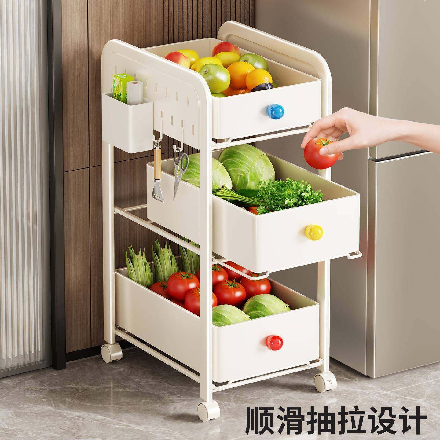 厨房置物架果蔬菜小推落车地多层家用篮动可移整理架多功23328157,厨房/烹饪用具,抹布架/厨房清洁收纳架,淘宝优惠券,粉丝福利购,淘宝优惠卷