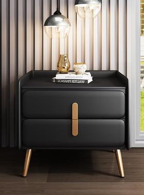 木床头2柜代简约025现新款PSZ轻奢感卧室家用网红床边实柜整装绢