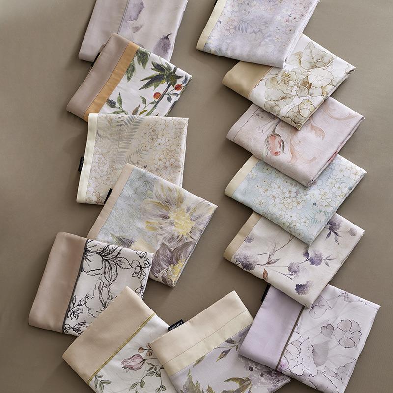 高端法加式棉天丝棉磨毛床上件四套厚柔软轻奢风超细旦纯mlc全棉