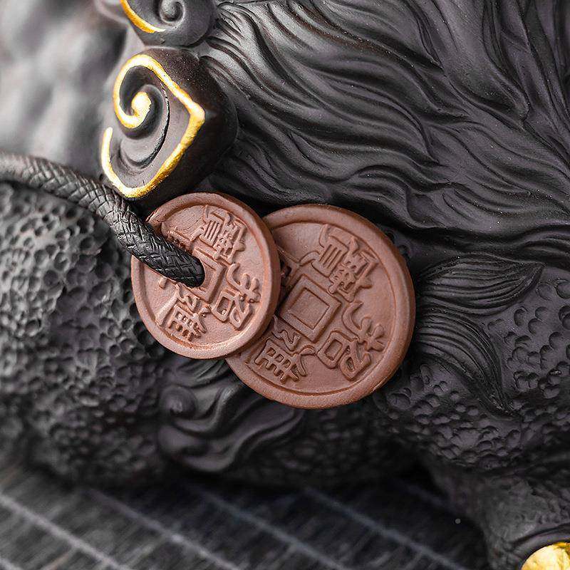 福建省招砂财金BSW蟾茶宠摆件紫玩可茶桌茶台茶茶道创养意摆件