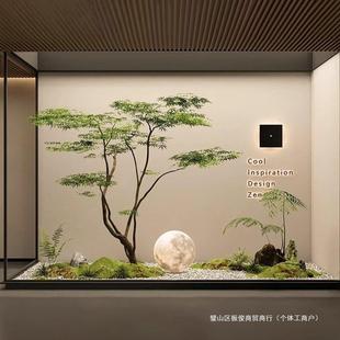 仿真南天竹大型爪槭假树青鸡枫绿植室造内软装饰树橱窗景TOL物观