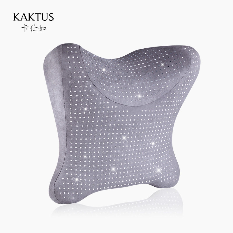 KAKTUS卡仕如汽车车用乳胶头枕颈枕带钻钻石专用座椅靠枕乳胶枕头