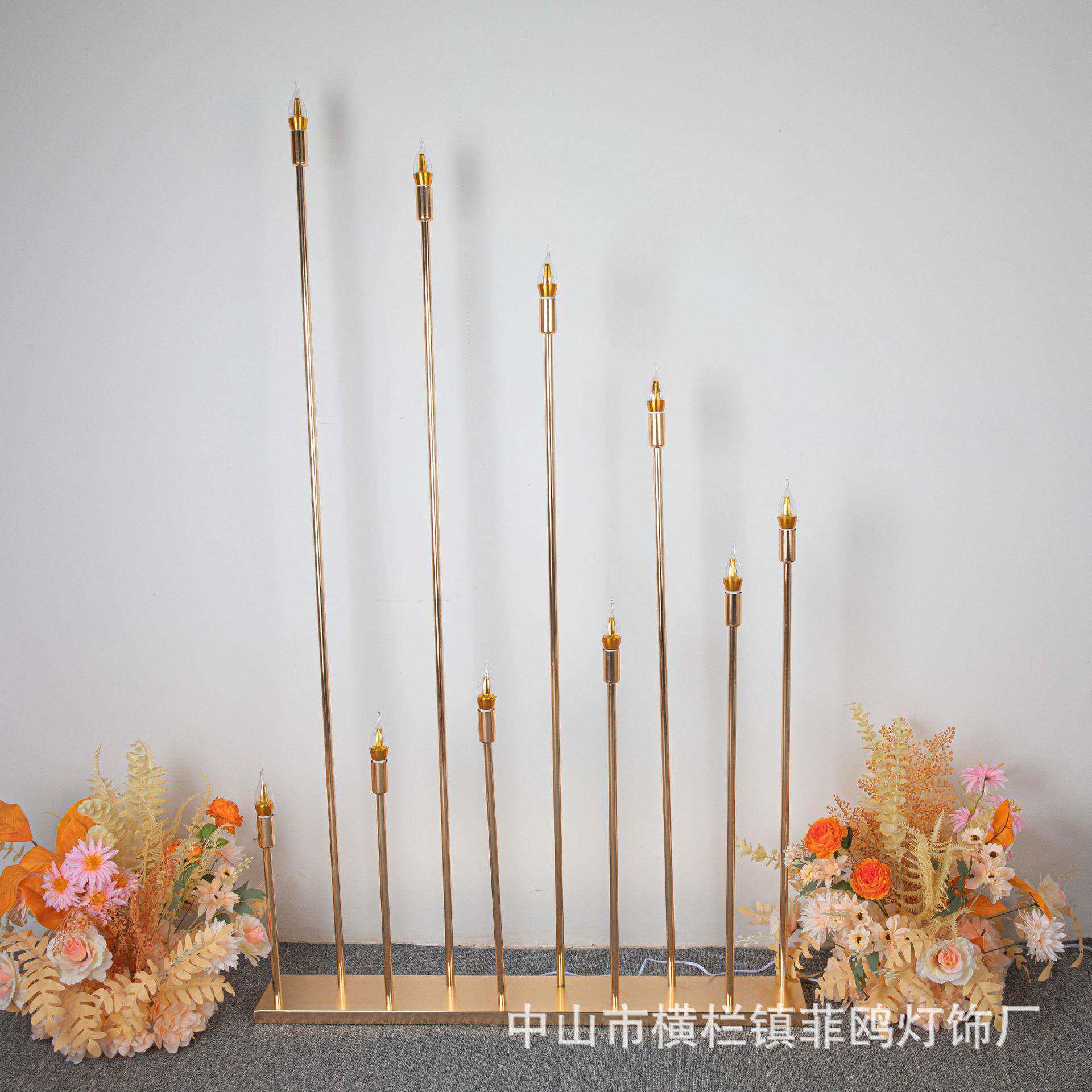 热销款婚苇庆1头星光路引芦装饰灯铁YBE艺电镀舞台摆件0出口