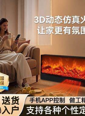 可自选款子火壁电炉LED仿真焰欧式电用壁炉嵌入式装TOB饰柜家取暖