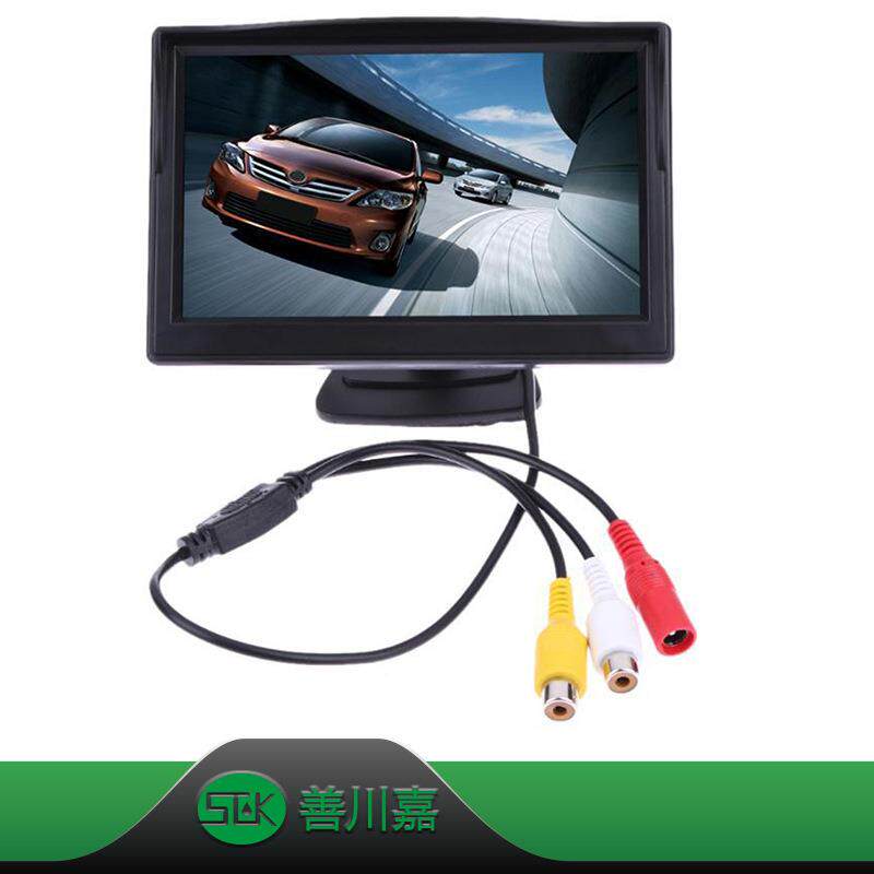 高清5车载20649台式寸显示器路吸AV输两入盘/坐式货车小显示屏倒