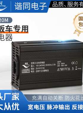 铅酸锂电池充电器S120M电动自行车专用充电器24V36V48V60V