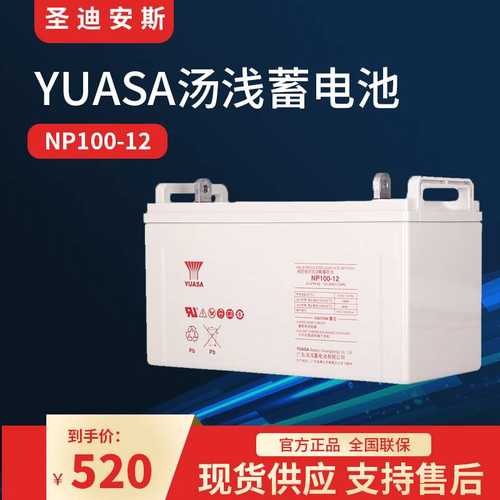 YUASA汤浅蓄电池12V100AH NP100-12 直流屏UPS EPS太阳能光伏用